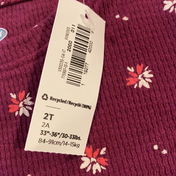 ⭐️PRICE DROP⭐️ Old Navy toddler girls long sleeve thermal shirt - Picture 4 of 4